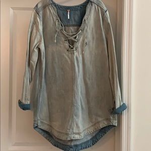 Free people denim tunic